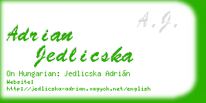 adrian jedlicska business card