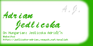 adrian jedlicska business card